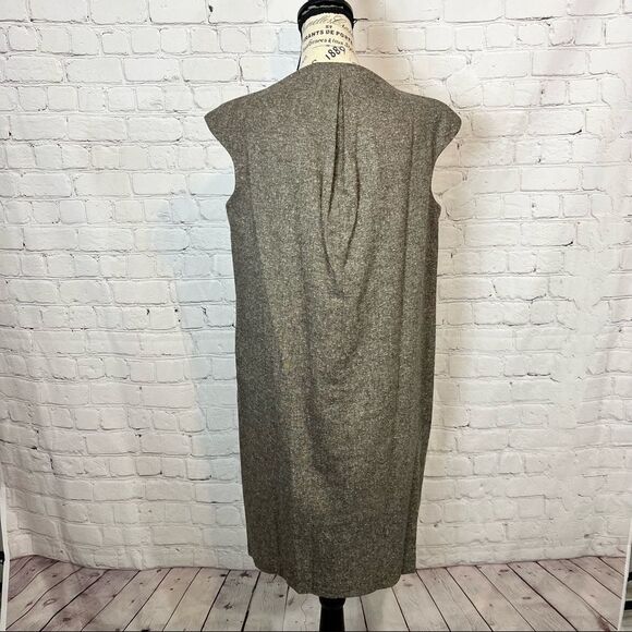 Robert Rodriguez Dress Brown Sleeveless V Neck Floral Details A-Line Pockets 8 - Picture 6 of 11